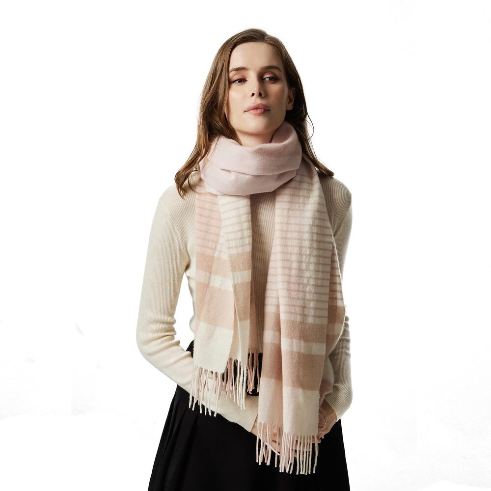 5334 100% Cashmere 2025 Winter Scarf For Women, Fringed Edges